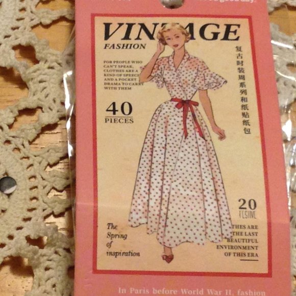Vintage fashions stickers for cellphone, laptop, hydroflask, crafts, etc - Picture 4 of 5